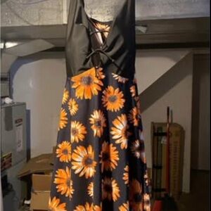 Plus Size Sunflower swim dress NWT